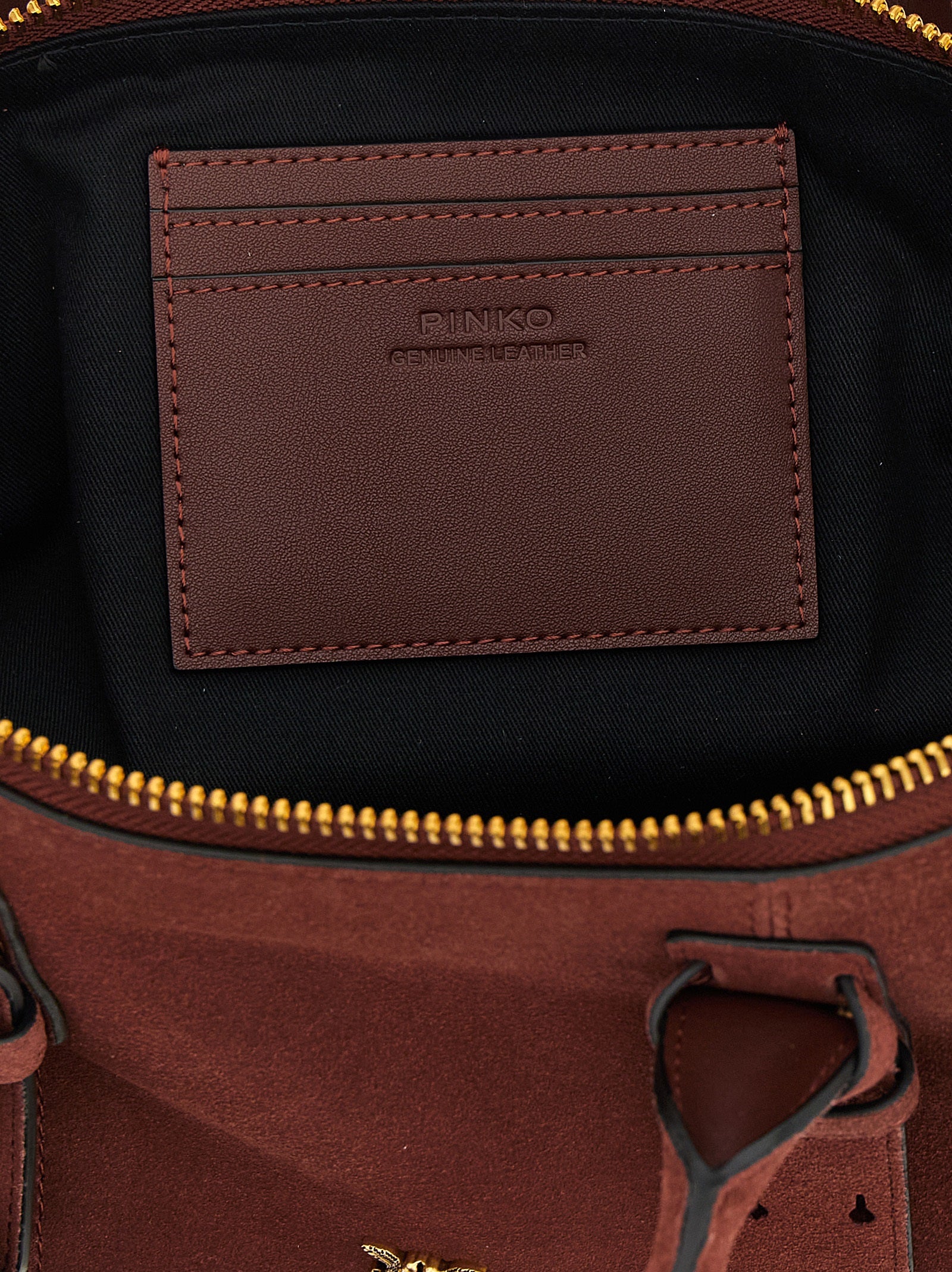 PINKO Women's Bowling Baguette Large Shoulder Bag Bordeaux