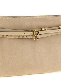 PINKO Women's Belt Medium Shoulder Bag Beige