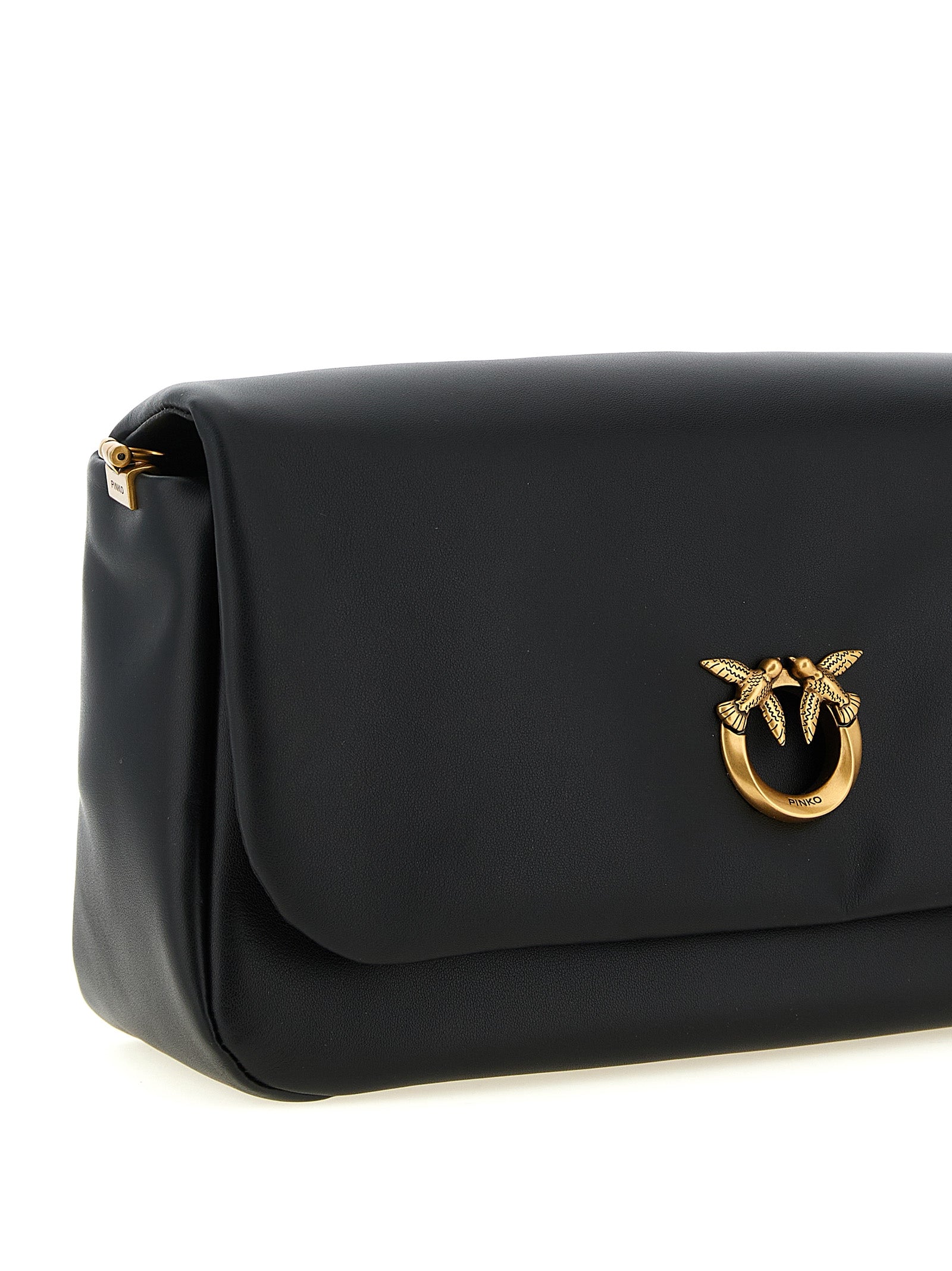 PINKO Women's Click Soft Classic Crossbody Bag Black