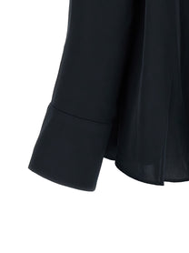 ROTATE BIRGER CHRISTENSEN - ROTATE BIRGER CHRISTENSEN Women’s Satin Bow Blouse Blue - Women’s Tops