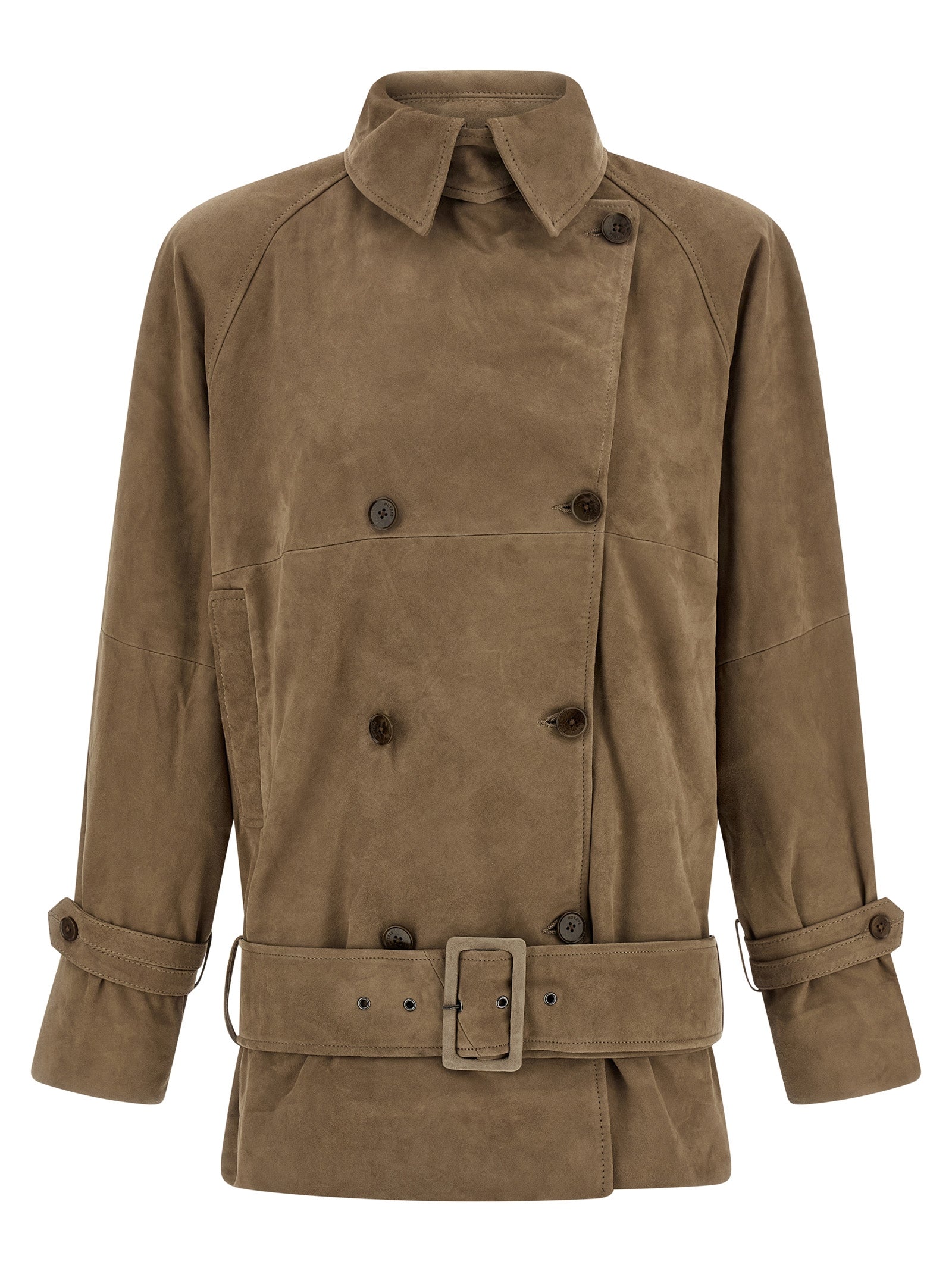 ROTATE BIRGER CHRISTENSEN - ROTATE BIRGER CHRISTENSEN - Suede jacket - Women’s Outerwear