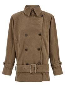 ROTATE BIRGER CHRISTENSEN - ROTATE BIRGER CHRISTENSEN - Suede jacket - Women’s Outerwear