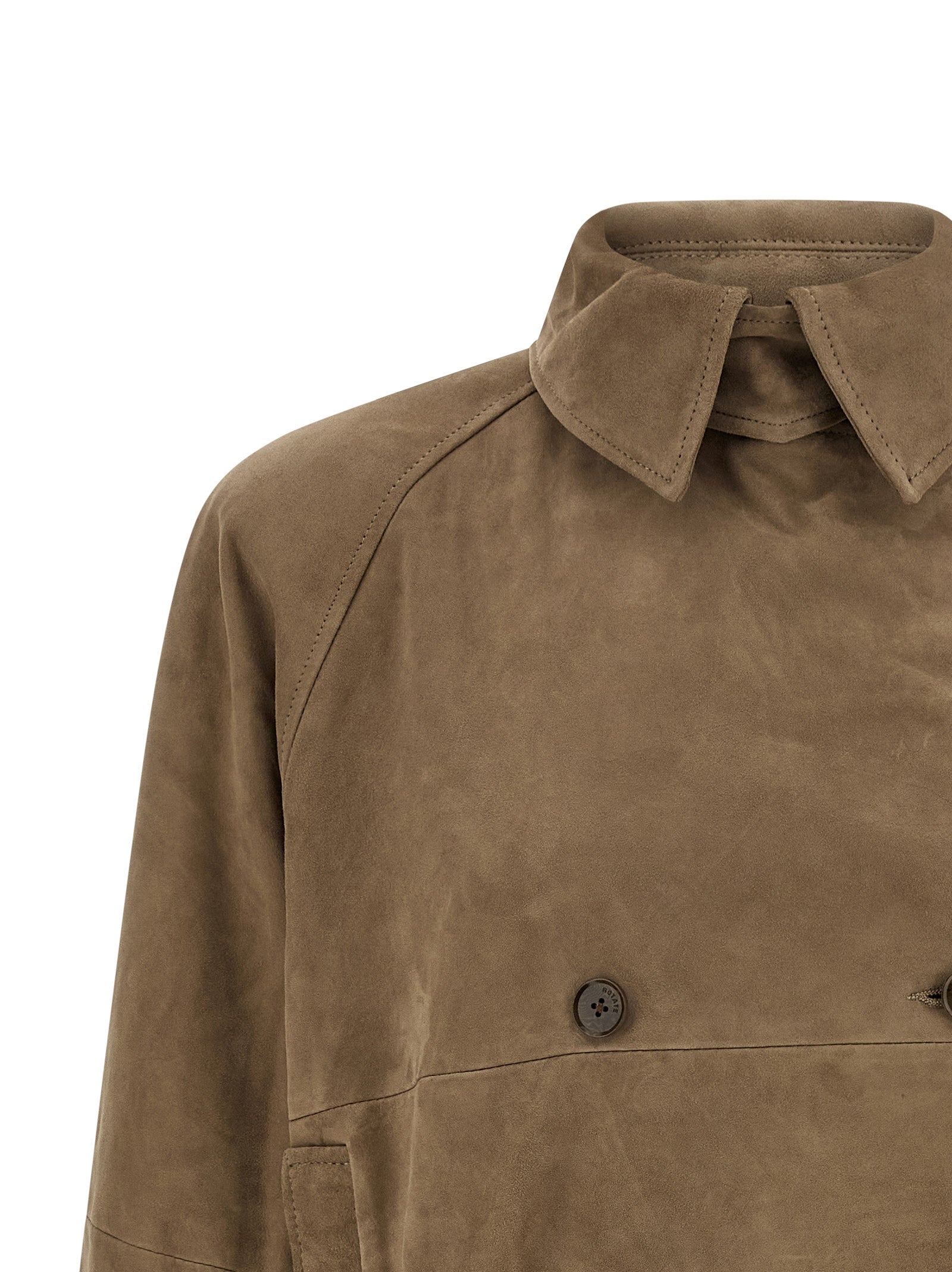 ROTATE BIRGER CHRISTENSEN - ROTATE BIRGER CHRISTENSEN - Suede jacket - Women’s Outerwear