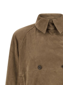 ROTATE BIRGER CHRISTENSEN - ROTATE BIRGER CHRISTENSEN - Suede jacket - Women’s Outerwear