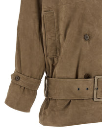 ROTATE BIRGER CHRISTENSEN - ROTATE BIRGER CHRISTENSEN - Suede jacket - Women’s Outerwear