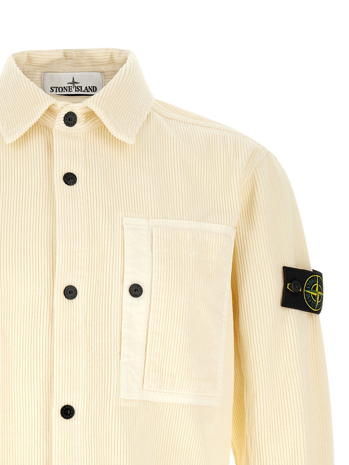 Stone Island Overshirt White, view 3