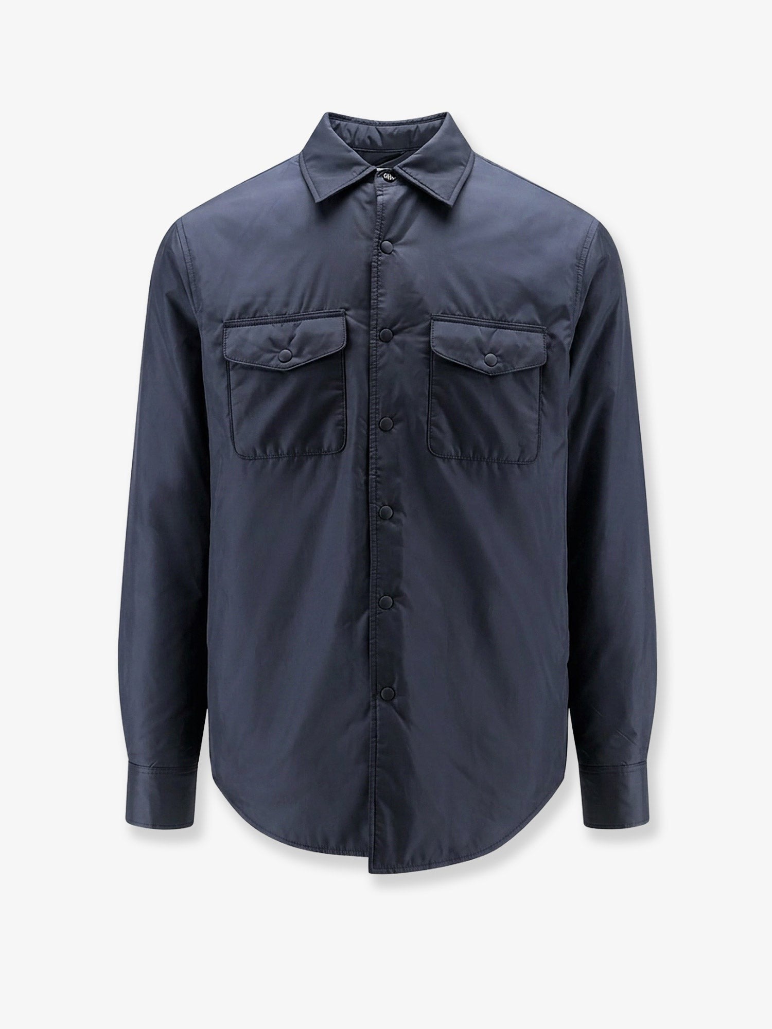 ASPESI Men's Più Thermore Nylon Shirt Blue