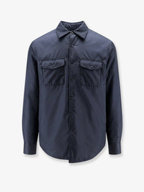 ASPESI Men's Più Thermore Nylon Shirt Blue