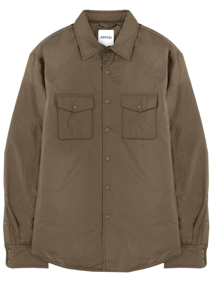 Aspesi Men's Plus Shirt Green Aspesi