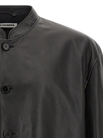 Jil Sander Leather Jacket Black
