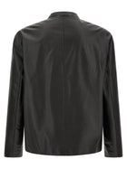 Jil Sander Leather Jacket Black