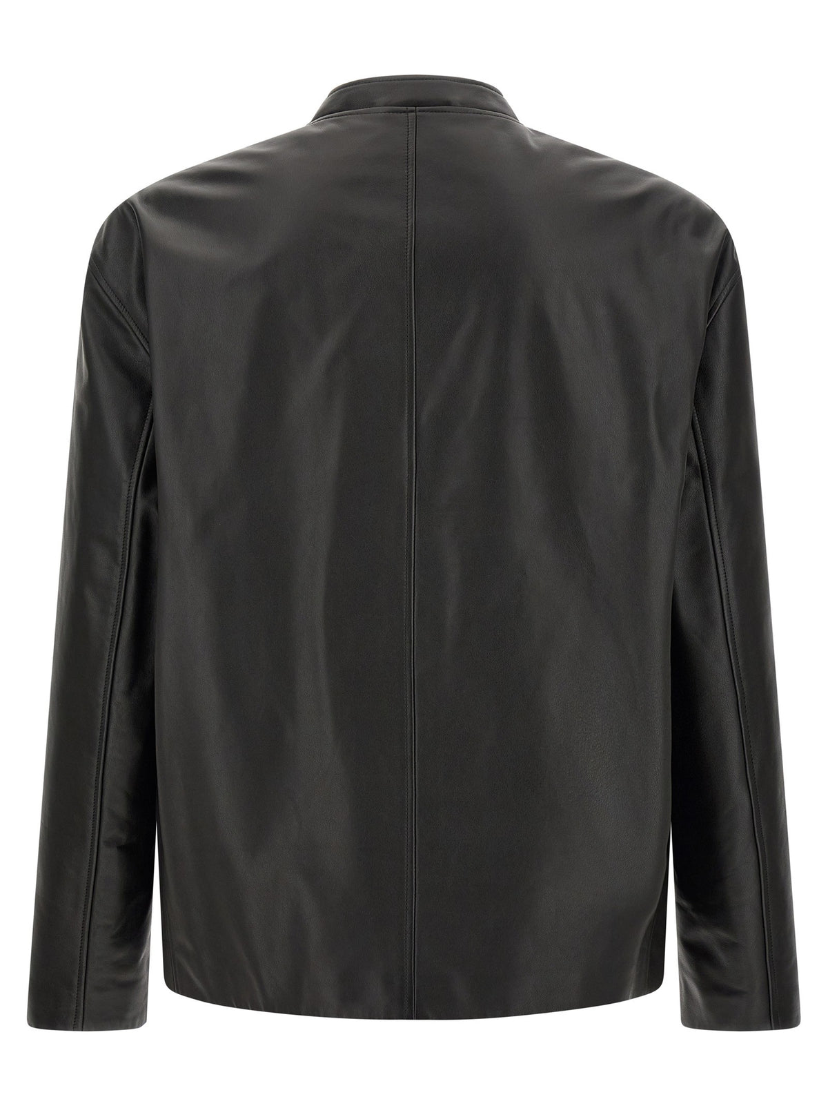 Jil Sander Leather Jacket Black