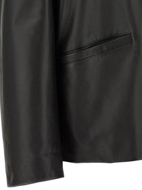 Jil Sander Leather Jacket Black