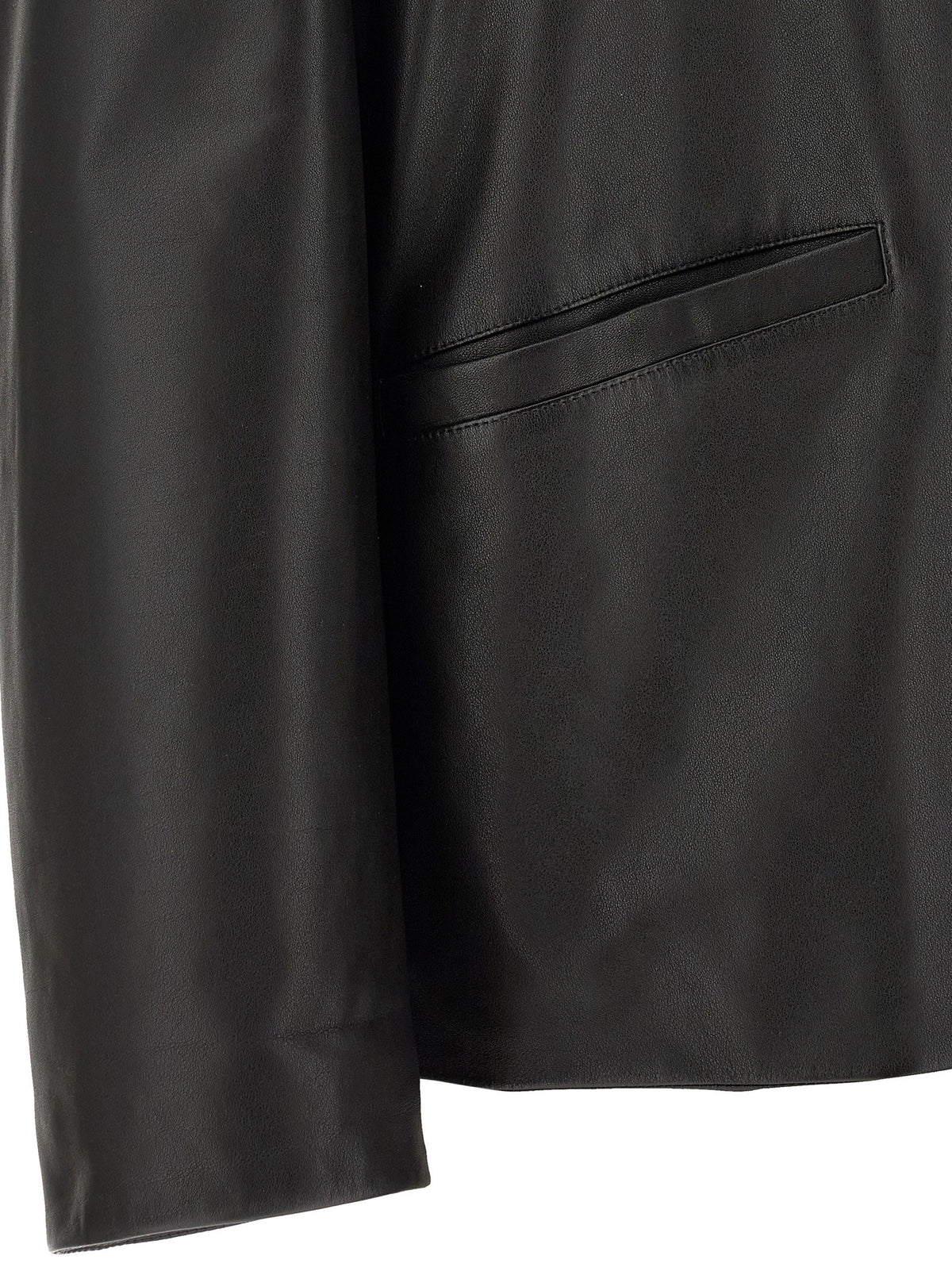 Jil Sander Leather Jacket Black