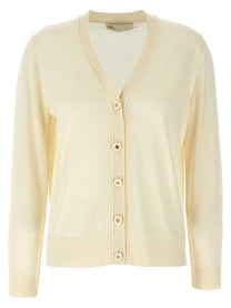 TORY BURCH Women's Simone Cardigan White
