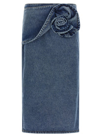 MAGDA BUTRYM - MAGDA BUTRYM Women’s 11 Skirt Blue - Women’s Bottoms