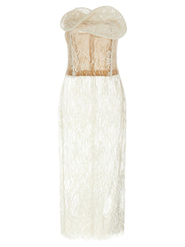 Magda Butrym Midi Dress White