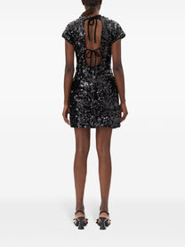 Ganni Velvet Sequins Mini Dress