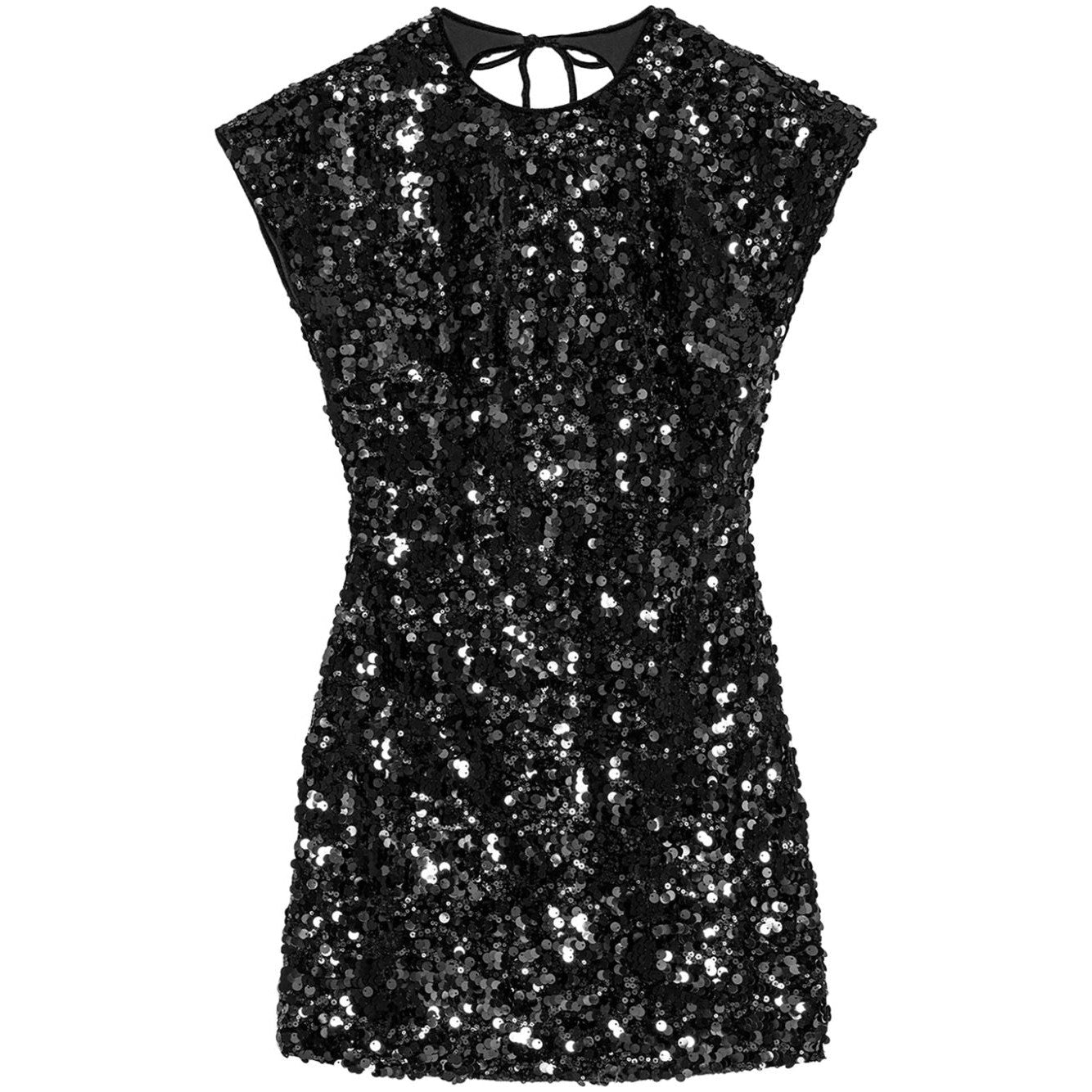 Ganni Velvet Sequins Mini Dress