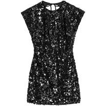 Ganni Velvet Sequins Mini Dress