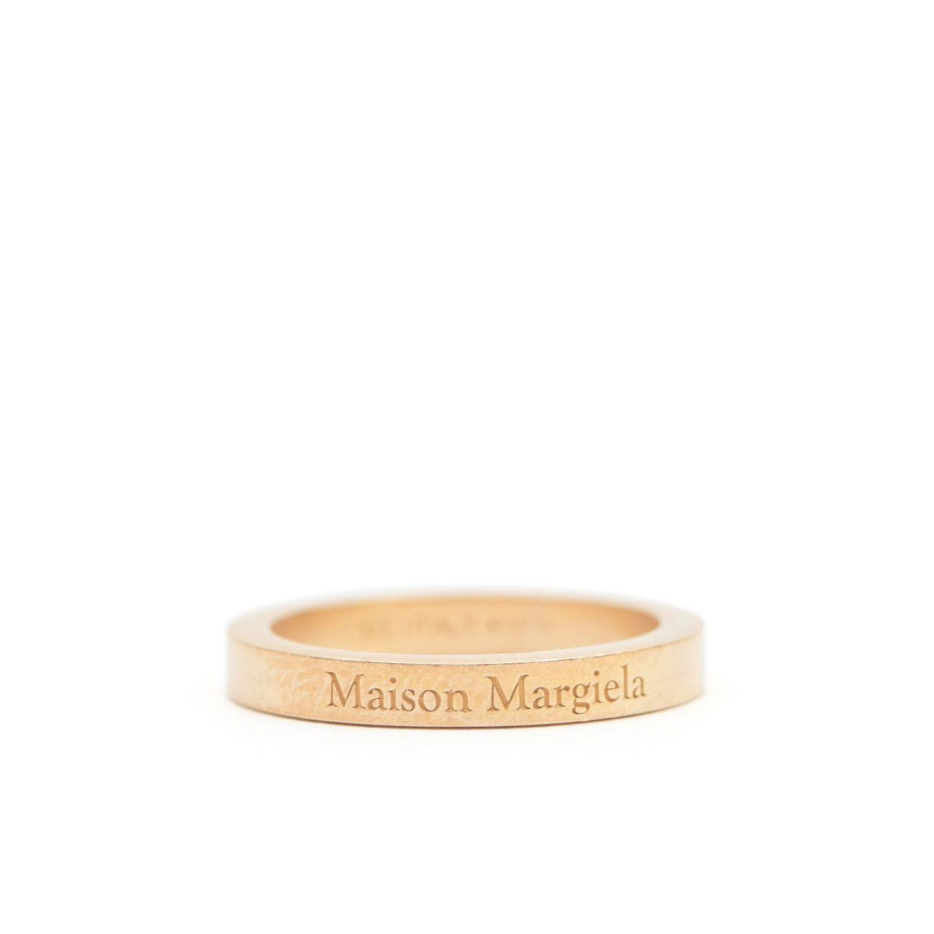 Maison Margiela logo-engraved band ring
