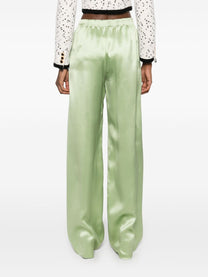 Valentino wide leg silk trousers