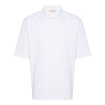 Marni logo-patch polo shirt