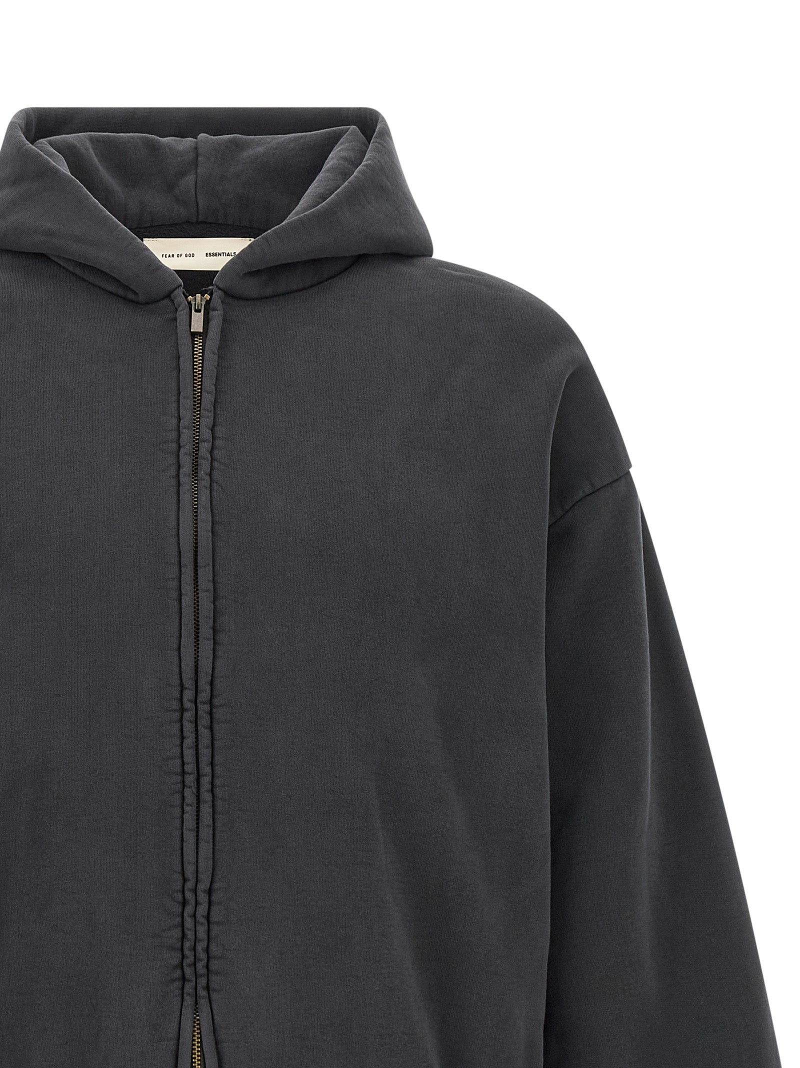 FEAR OF GOD ESSENTIAL - FEAR OF GOD ESSENTIAL - ’Classic Fleece Full Zip’ hoodie - Men’s Sweatshirts