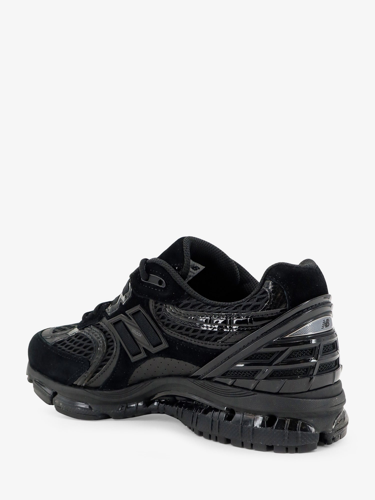 New Balance Men's Mesh and Suede Sneakers Black
