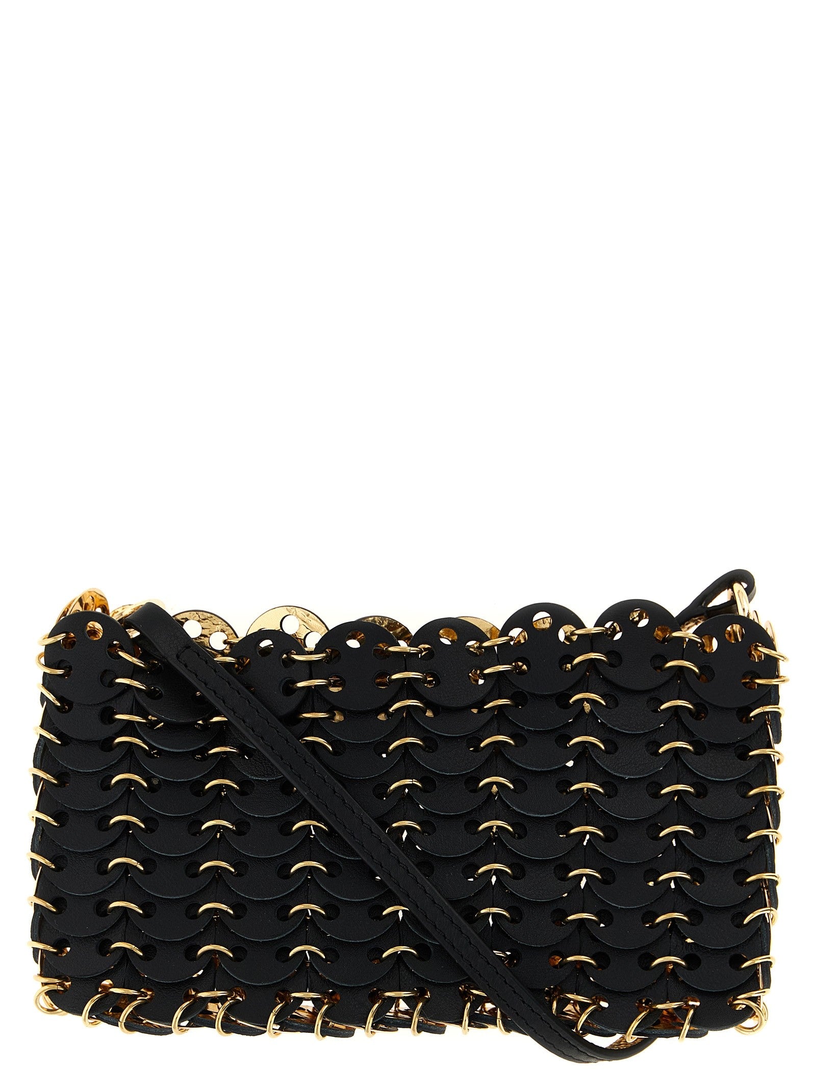 Rabanne Nano Flip Reversible Shoulder Strap Black
