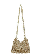 Rabanne Nano Shoulder Bag Gold