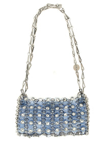 Rabanne Nano Shoulder Bag Blue