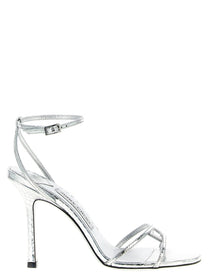 Jimmy Choo Leo Sandals Silver