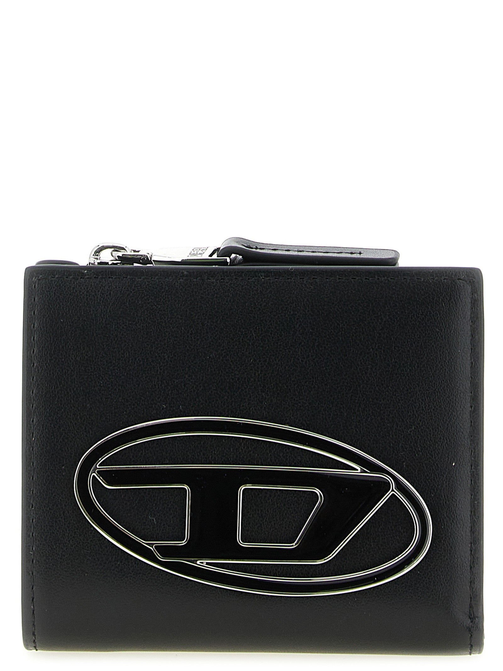 Diesel Bi Fold Zip Wallet Black