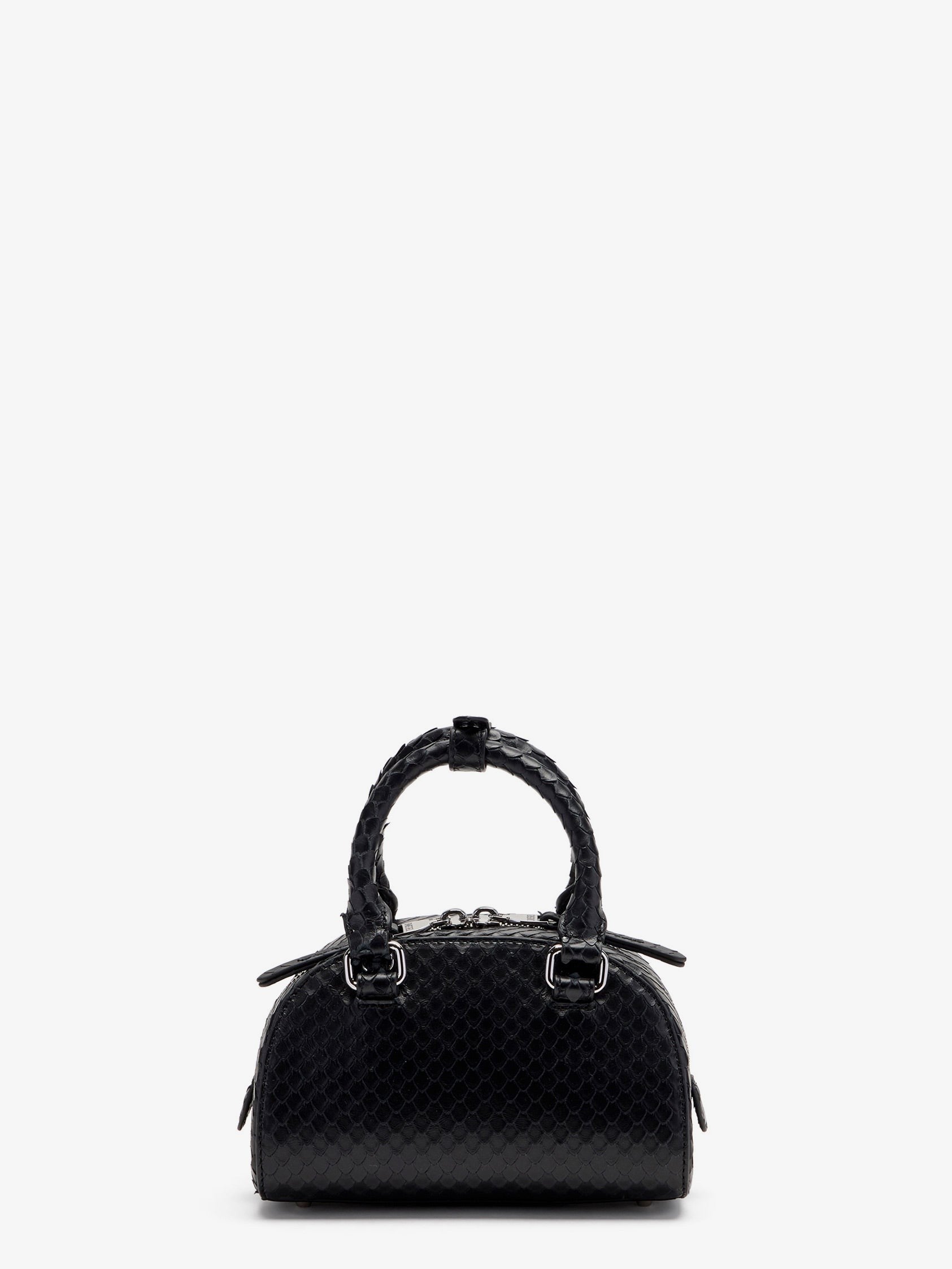 Diesel Women's Dome Python Leather Crossbody Bag Black