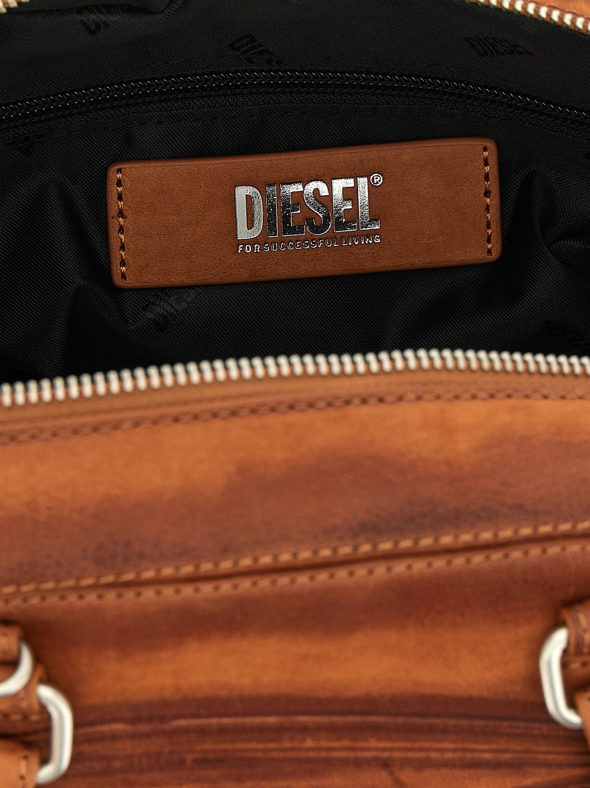 Diesel Dome Soft Shoulder Bag Brown