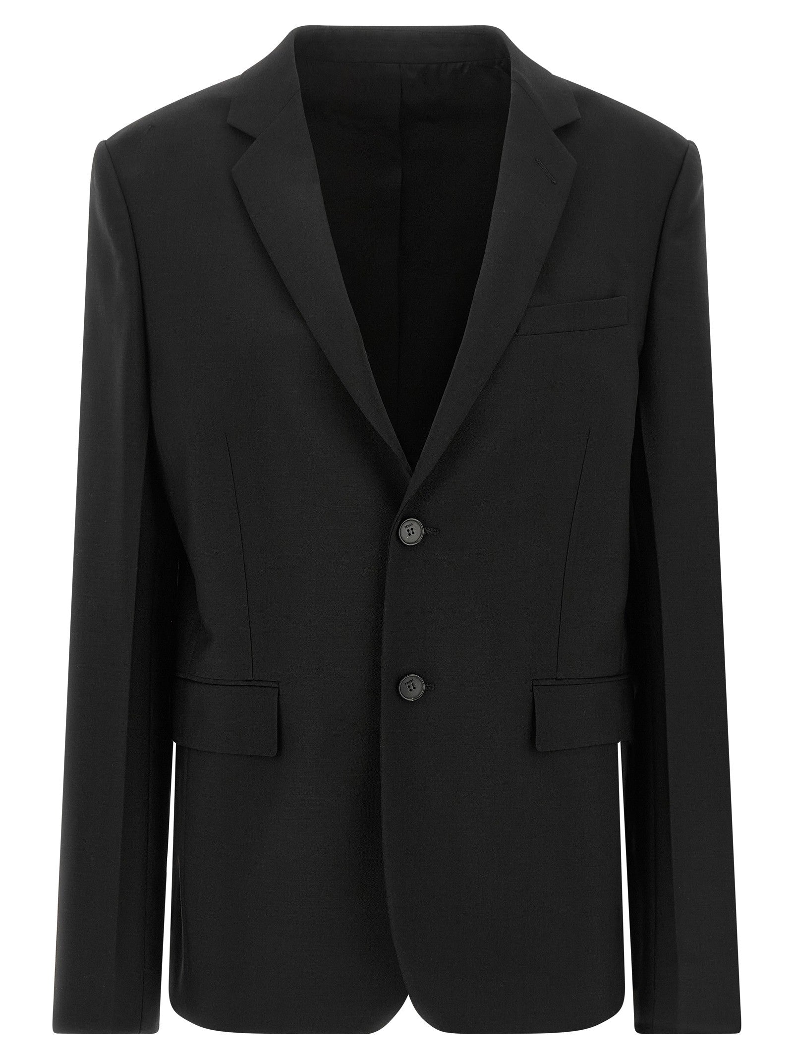 Fendi Buttons Blazer Black