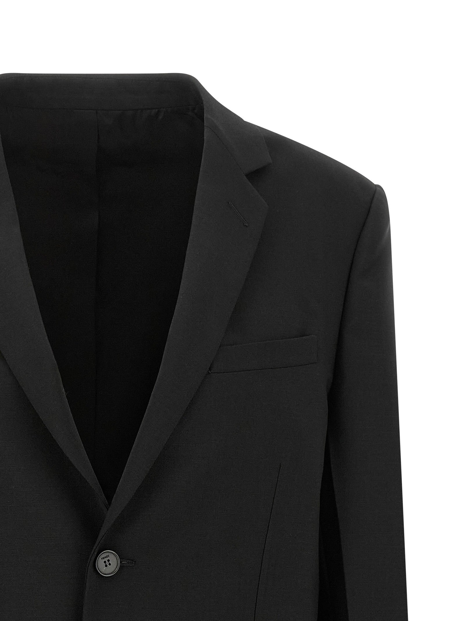 Fendi Buttons Blazer Black