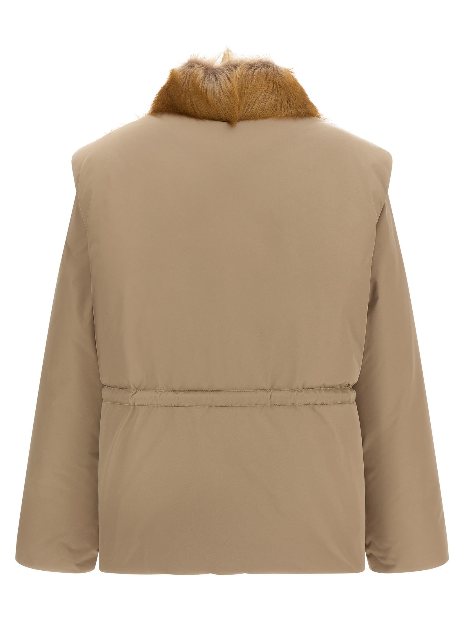 Moncler Blaireau Down Jacket Beige