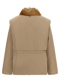 Moncler Blaireau Down Jacket Beige