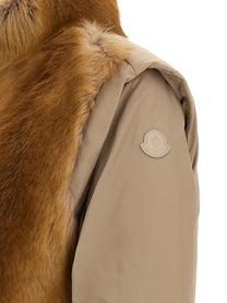 Moncler Blaireau Down Jacket Beige