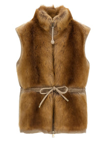 Moncler Blaireau Down Jacket Beige