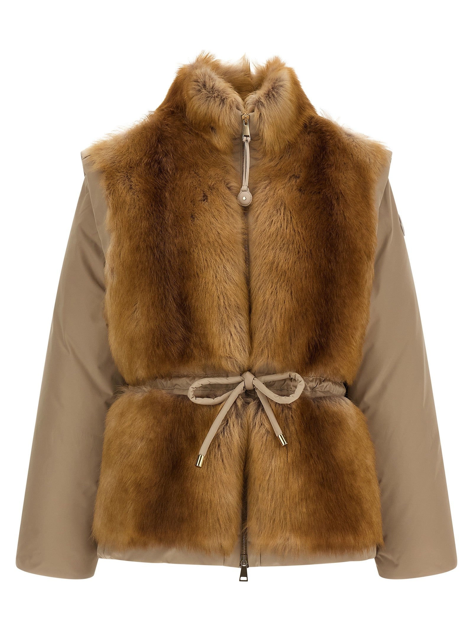 Moncler Blaireau Down Jacket Beige