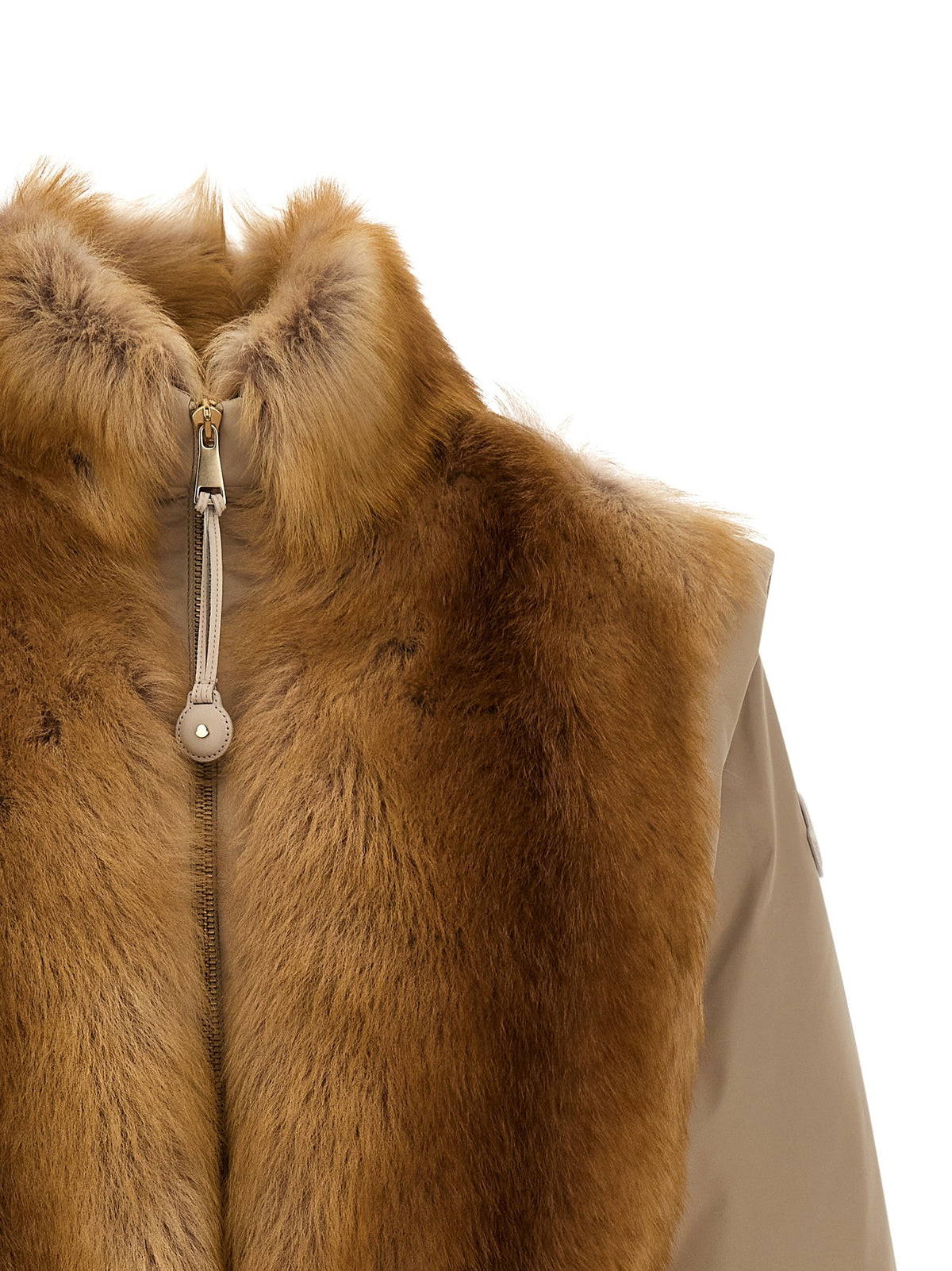 Moncler Blaireau Down Jacket Beige