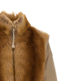 Moncler Blaireau Down Jacket Beige