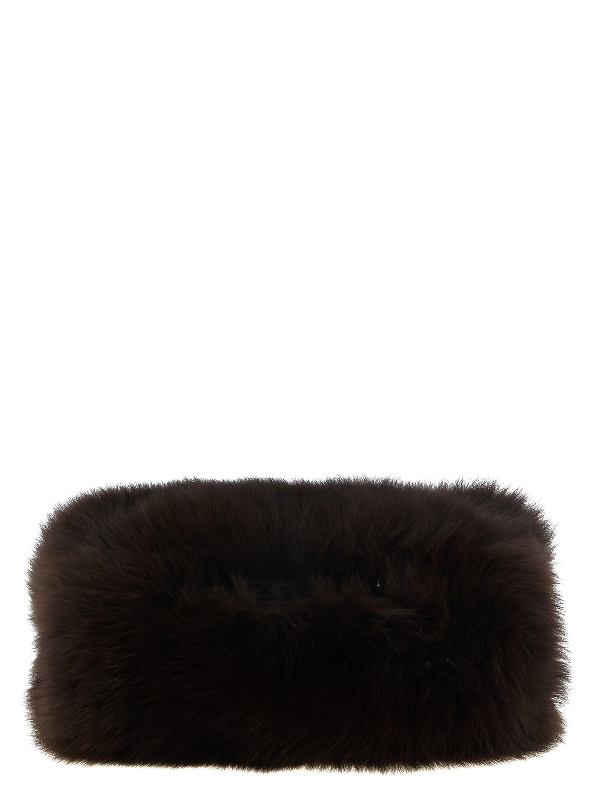 Yves Salomon Fur Sleeve Brown