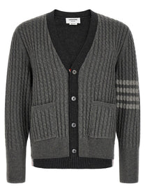 Thom Browne Trompe Lœil Cardigan Grey