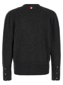 Thom Browne Trompe Lœil Cardigan Grey