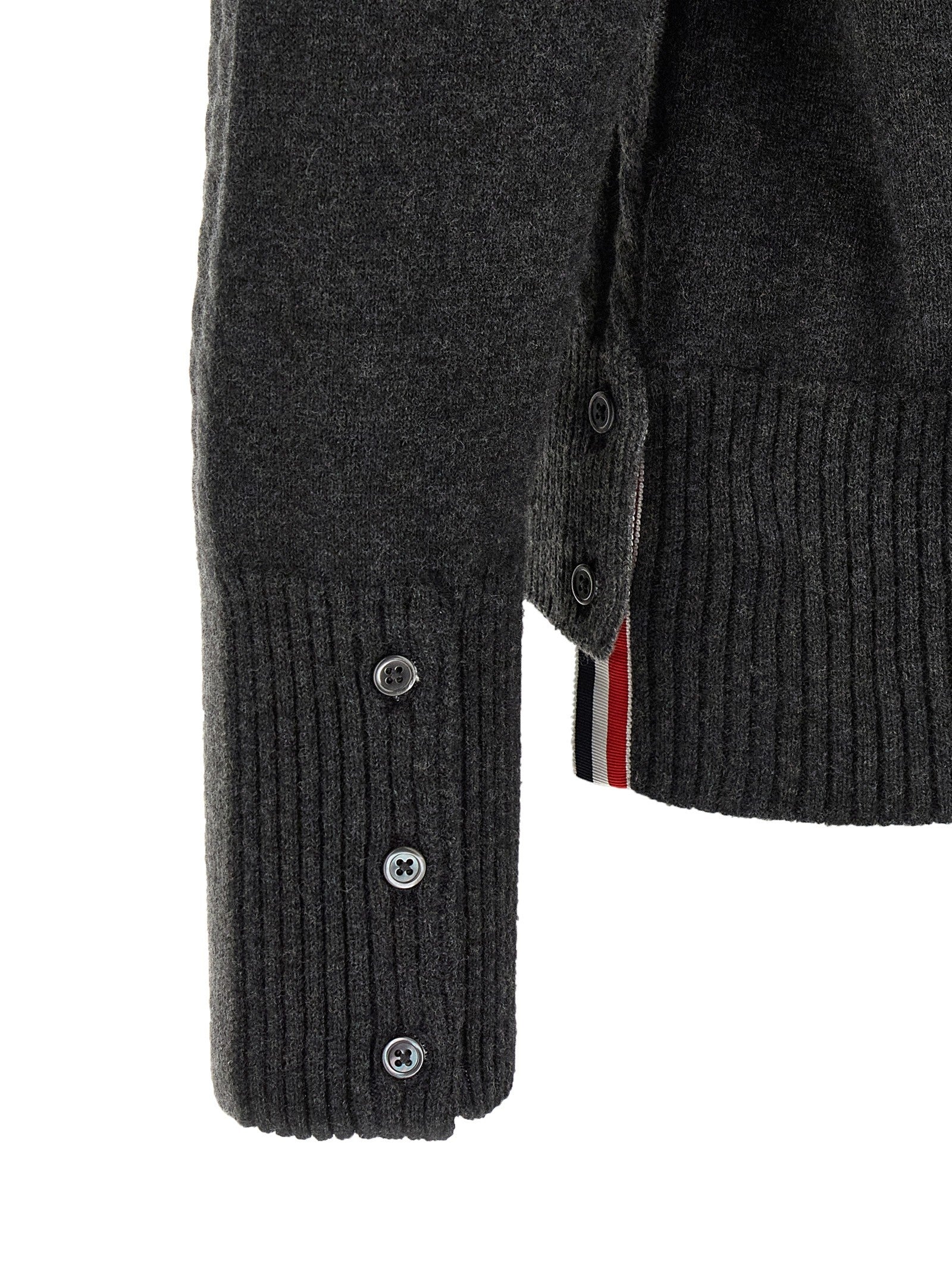 Thom Browne Trompe Lœil Cardigan Grey