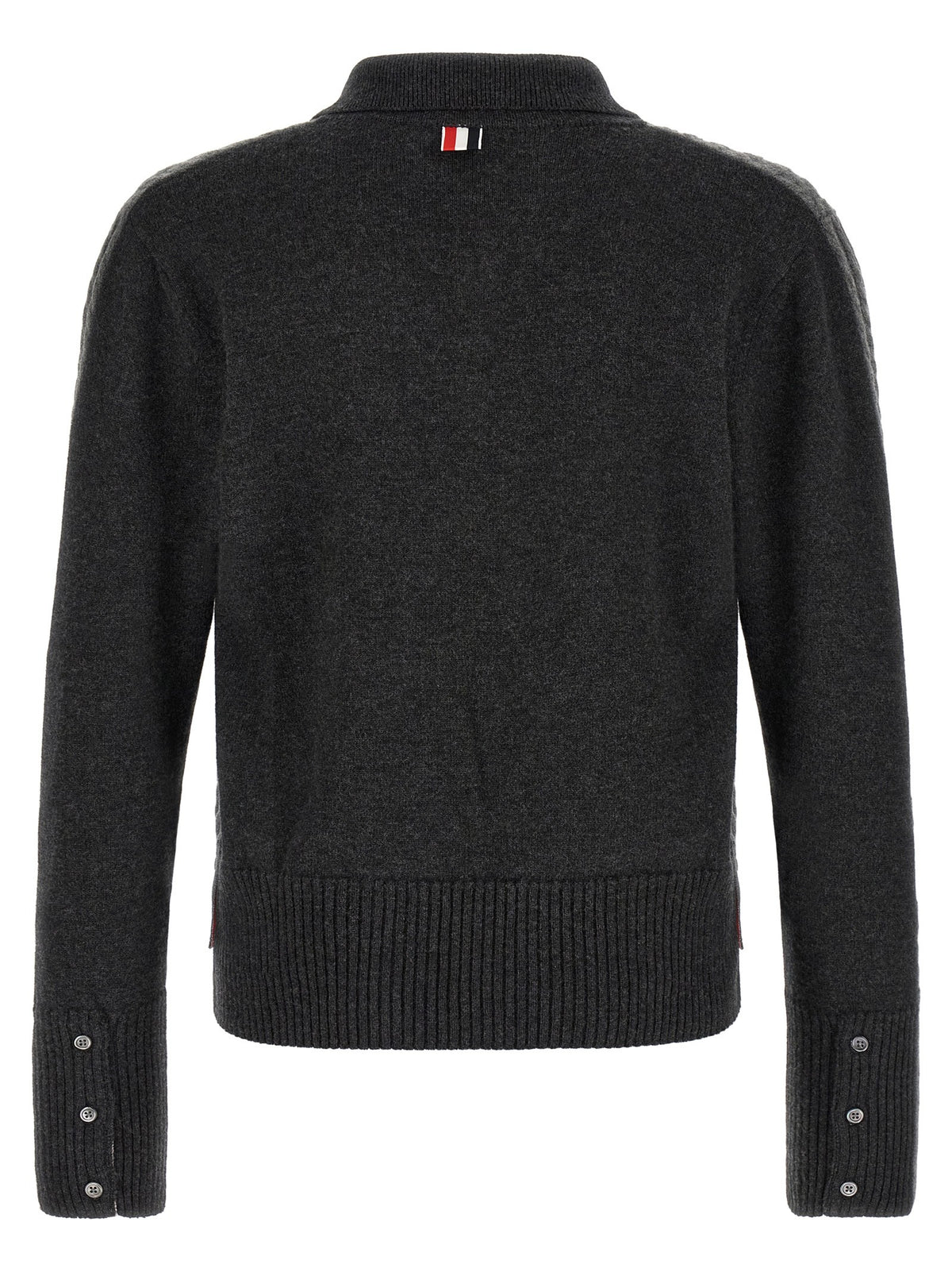 Thom Browne Trompe Loeil Polo Shirt Grey, view 2